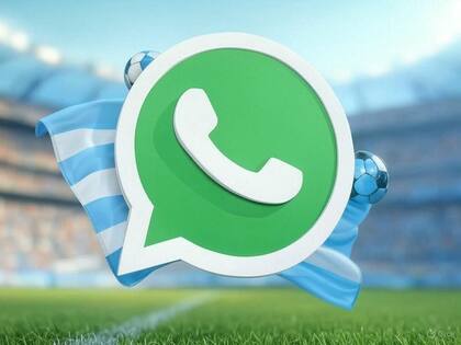 Así se vería el "modo selección argentina" para WhatsApp