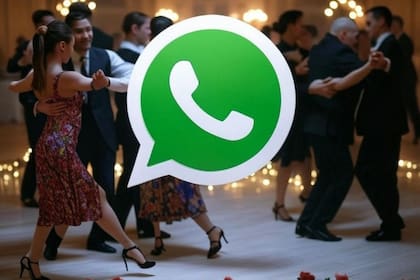 Así se vería el "modo tango" para WhatsApp