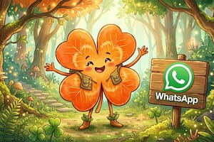 Cómo activar el “modo trébol naranja” en WhatsApp
