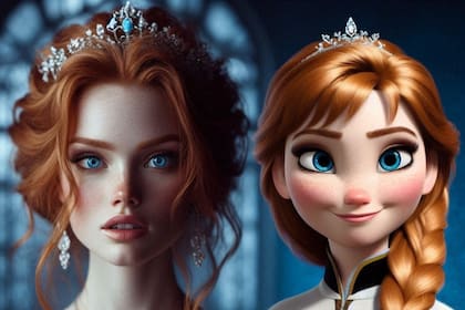Así se vería en la vida real Anna de Arendelle, según la IA
