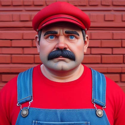 Así se vería Mario bros. en la vida real, según la IA