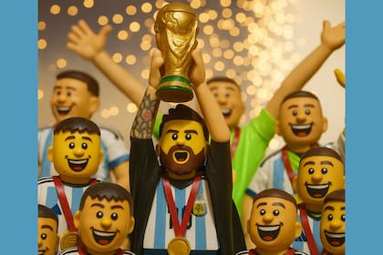 Así se vería Messi en la final del mundo, en el "modo Lego"
