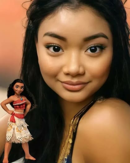 Así se vería Moana si fuera una persona real de acuerdo con la inteligencia artificial