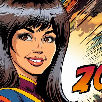 Así se vería Moria Casán como un personaje de cómic, según la IA