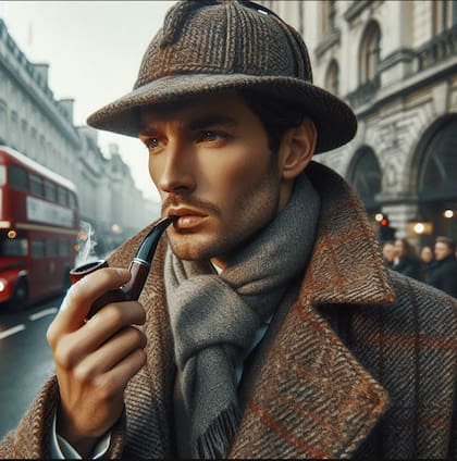 Así se vería Sherlock Holmes en la vida real, según la IA