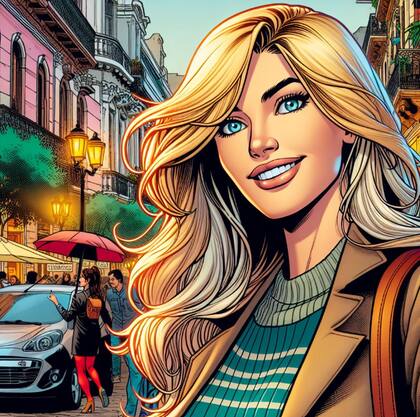 Así se vería Wanda Nara como personaje de cómic, según la IA