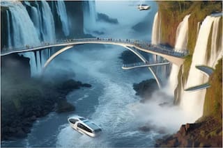 Así se verían las Cataratas del Iguazú en 100 años, según la inteligencia artificial