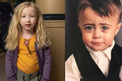 Así se verían Phoebe y Joey de Friends si fueran niños, según la inteligencia artificial