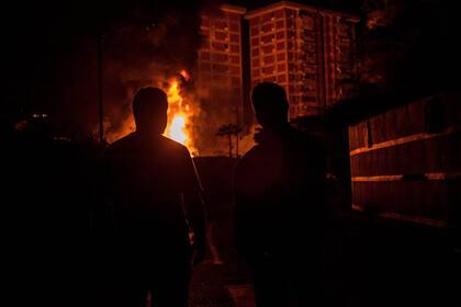 Así se vio la explosión en las primeras horas de la madrugada en Caracas