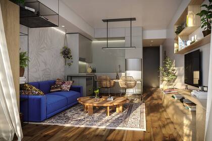 Así será el diseño de algunos departamentos de la Uni Tower, de Miami