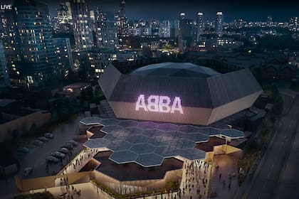 Así será el escenario montado en Londres para los shows holográficos de ABBA