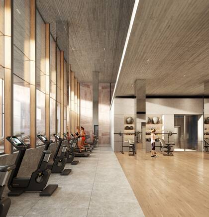 Así será el gimnasio del edificio