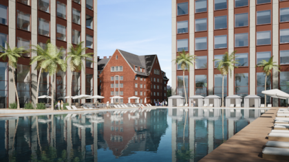 Así será la pileta del hotel