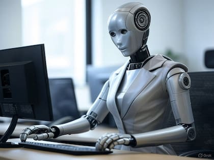 Así sería una representación de una persona robotizada, tal y como lo dice el emoji