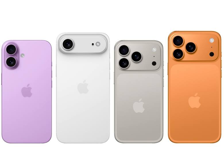 Así serían los cuatro modelos de iPhone 17: desde la izquierda son el normal, el Air, el Pro y el Pro Max