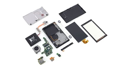 Así son las diferentes partes internas de la Nintendo Switch