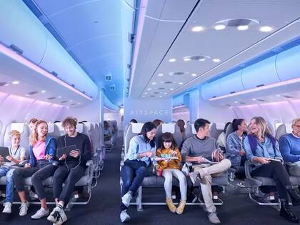Así son las nuevas cabinas de avión de Airbus