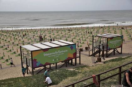 La playa pública ubicada en el parador de Playa Constitución