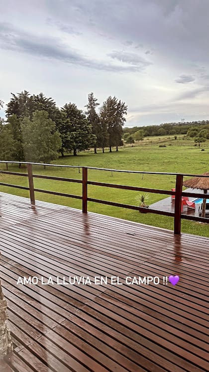 Así son las vistas de la casa rural de Nicole Neumann