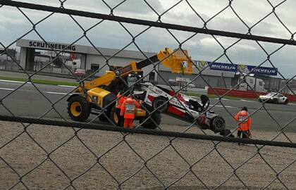 Así terminó el auto de Pechito López
