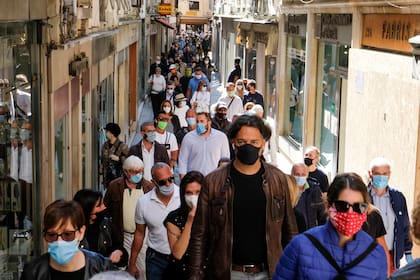 Las calle de Venecia, atestadas de personas
