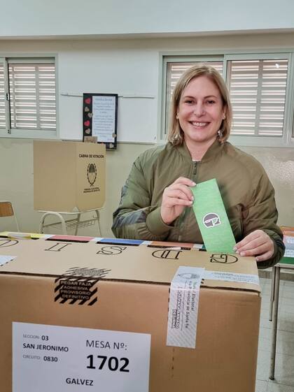 Así votó Gisela Scaglia