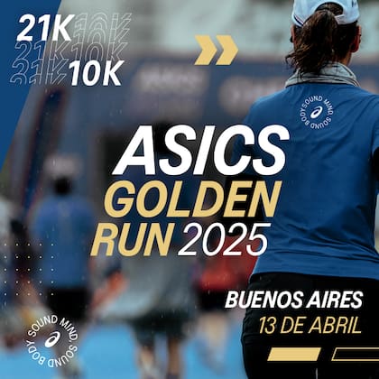 Asics Golden Run 2025 se llevará adelante el próximo 13 de abril