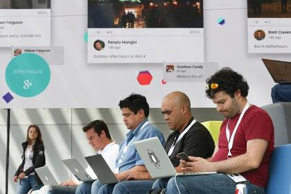 Asistentes en la conferencia de desarrolladores de Google I/O que se realizó en San Francisco
