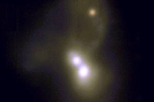 Hallan nuevas señales de la formación de la galaxias en una triple fusión