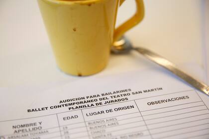 aspirantes al Ballet del San Martin