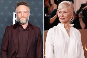 Pamela Anderson reveló cómo se sintió al coincidir con Seth Rogen en los Globo de Oro