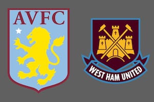 Aston Villa y West Ham United disputaron uno de los encuentros de la jornada del fútbol inglés