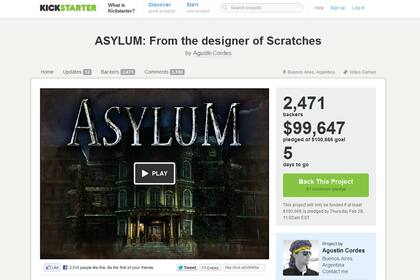Asylum, un videojuego creado por argentinos que utilizaron Kickstarter para financiar su desarrollo