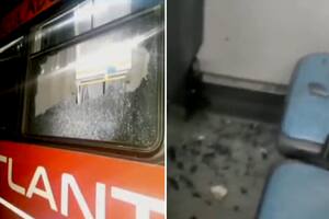 Ataque a piedrazos a un colectivo de la línea 57 en Buen Ayre y Debenedetti