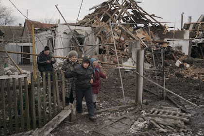 Ataque con drones rusos Shahed en Vilnyansk, Zaporiyia, en Ucrania, el 29 de enero de 2026 (Getty Images)