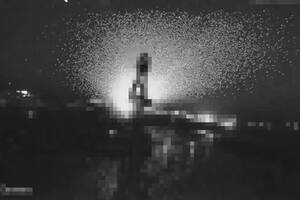 Ataque por la noche en Ucrania