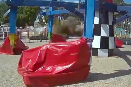 Ataque ruso contra un parque de diversiones en Kharkiv