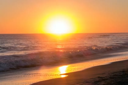 Atardecer en Claromecó.