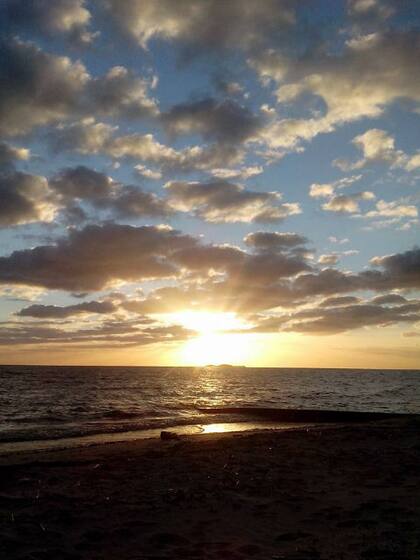 Atardecer en el mar. Uno de los mejores paisajes.