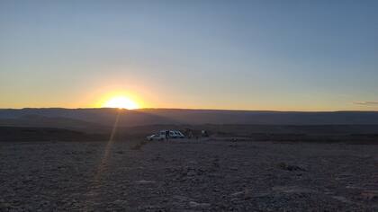 Atardecer en el Valle de la Muerte, en Antofagasta, en Chile
