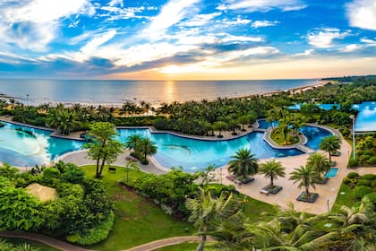 Atardecer en Lin Gaojiao Binhai County