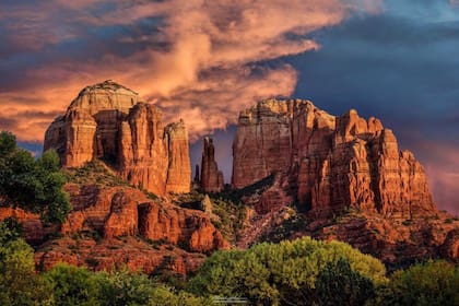 Atardecer en Slide Rock State Park (Foto Asociación de Parques y Senderos Estatales de Arizona)