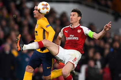 Una imagen del empate en Londres, del duelo que se jugó el 26 de abril de 2018