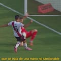 La Liga Profesional dio a conocer el audio del VAR sobre la polémica mano en Barracas Central-River