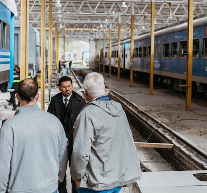 Augusto Marini en la empresa ferroviaria