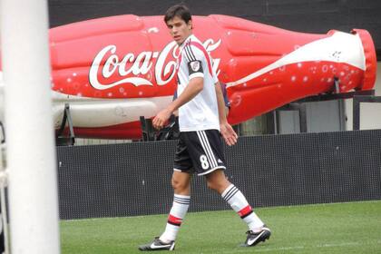 Augusto Solari con la camiseta de River