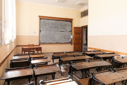 Aula histórica del Colegio del Uruguay.