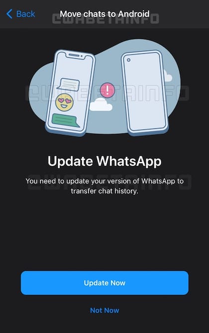 Aún en etapa de desarrollo, se sabe que Whatsapp ya cuenta con un sistema de migración del historial de chat entre iOS y Android. Ahora Google implementará esta función de forma nativa en su herramienta Data Restore
