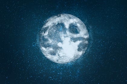 Aunque a este tipo de Luna se la conoce como Luna Azul, eso no significa que su color cambie (imagen ilustrativa)