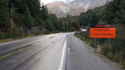 Aunque en estos años se realizaron reparaciones, el estado de la ruta 40 en esta zona sigue siendo deficiente